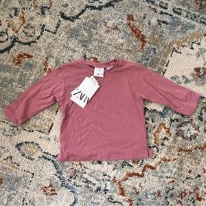 NWT Zara Kids Long Sleeve Shirt, 9-12 months